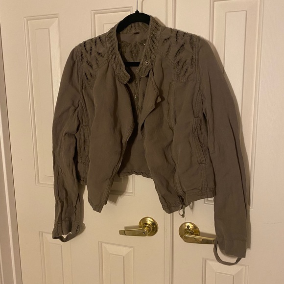 Free People Green Jacket - Picture 2 of 6